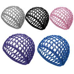 5 Pcs Soft Mesh Crochet Hair Nets for Women, Breathable Sleep Cap & Hair Wrap Be