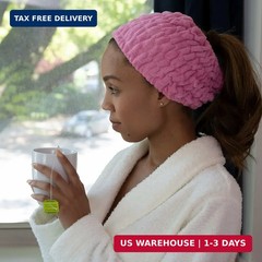 Turbie Twist 4-Pack Turbie Band for Beauty, Travel, Gifting – Microfiber Headban