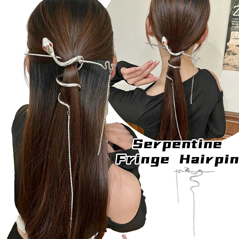 New Serpentine Fringe Hairpin Snake Hairpin Hair Sticks Female Hair Accessories