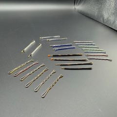 Vintage & Modern Decorative Bobby Pins Lot | Rhinestone Enamel Hair Pins