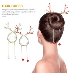 Beaupretty Christmas Reindeer Ponytail 1 Count (Pack of 1), Assorted Color