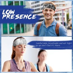 18 Pcs Sports Sweatbands for Men Women Camo Headbands Workout Non Slip Headba…