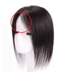 3.5″x5.5″ Seamless 100% Human Hair Topper 12″, Cover forehead,crown and occiput