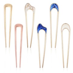 6 PCS Metal U Shaped Hair Pin Stick French Hair Pin Vintage Metal Hair Fork Eleg