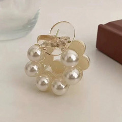 1pc Elegant Lovely Faux Pearl Hair Claw Clip Hair Clutch Hair Catcher Jaw Clip