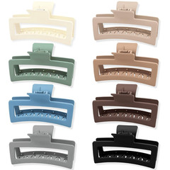 5 Inch Extra Large Claw Clips 8PCS XL Square Hair Clips Matte Rectangular Strong