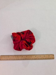 Mothman Believes in Me Satin Handmade Polyester Zipper Pocket Scrunchie