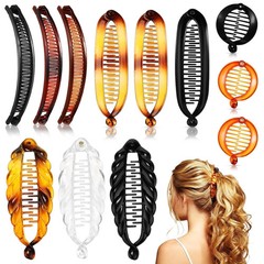 Chuangdi 12 Pcs Banana Clips Hair Clips for Women Classic Clincher Double Combs