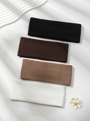 4pcs Women Elastic Hairbands Solid Color Makeup Sports Yoga Headbands – NEW