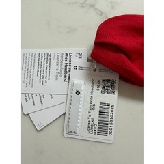 Lululemon License to Train Wide Headband Red One Size NWT
