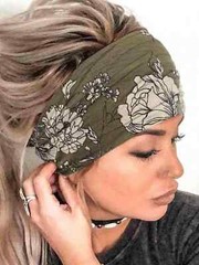 Bohemian Floral Print Hair Band Boho NEW w Gift Box- Great Gift