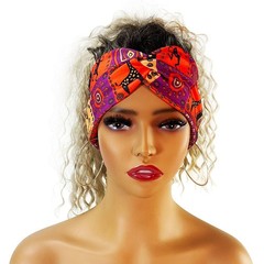 Breathable Soft Sweat-Wicking Vibrant 6 Pcs Multi-Color Print Athletic Headbands
