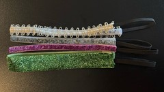 4 Sweaty Bands Sport Hair Band Non No Slip Headbands Running Gym workout sparkle