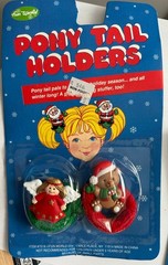 Christmas Pony Tail Holders – Angel – Teddy Bear – Hair Accessories