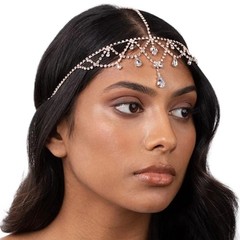 Crystal Head Chain Jewelry Wedding Headpieces Rhinestone Bride Hair Jewelry Wome