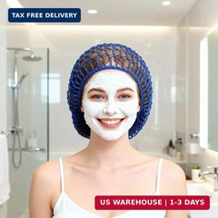 3 Pack Mesh Crochet Hair Net Rayon Knit Snoot Hat Hair Wrap for Women Sleeping,