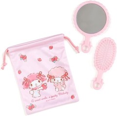 Sanrio, My Melody, Mirror & Brush Set, 870161, ABS resin, glass, polyester