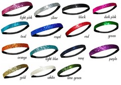 Sparkle Glitter Headband for Athletic Sports, Softball, Dance, Cheer – 17 colors