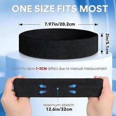 3pack Sports Headband Yoga Gym Sweatband Women Men Hair Bands Head Sweat Band