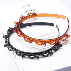 2 Pcs Bangs Hairstyle Hairpin Headband, Professional Weave Bangs Clip, Toothed H