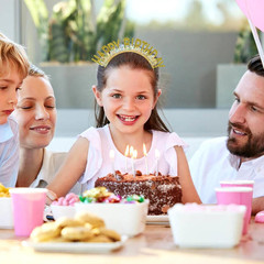 5 Pieces Sparkly Sequin Happy Birthday Headbands Birthday Party Hair Hoops Bands