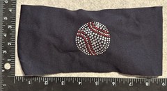 Bondiband Headband 4” Taper Back Wicking Bedazzled Baseball Softball Bondi Band