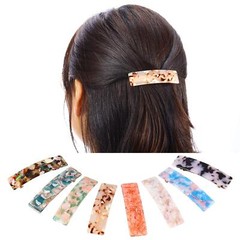 8 Pieces Tortoise Shell Hair Barrettes Automatic Cellulose Acetate Hair Clip …