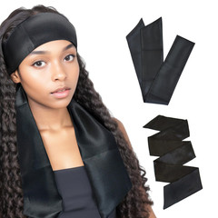 2 Pcs Satin Head Wrap Wig Grip Band Fashion Headbands for Laying Lace Frontal Wi