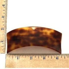 Charles Wahba Barrette Vintage Ornate Curved Large Long Hair Clip Made in France