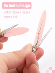 8 Pieces No Bend / No Crease Hair Clips Styling Duck Bill Clips No Dent Alligato