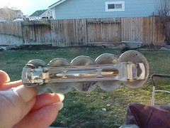 SILVERTONE HAIR BARRETTE Good with Western Wear Cowgirl
