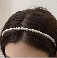 Pearl Headband Beaded Embellished Elegant Thin Headband Hair Accessory