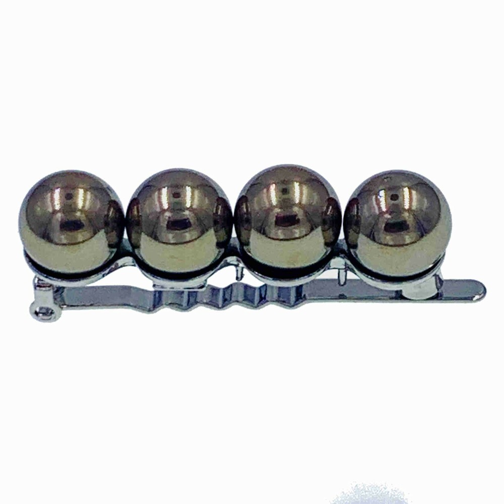 USA MOGHANT GLAM SIMPLE PEARL MAGNETIC BARRETTE HAIR CLIP HAIRPIN ELEGANT CZ-7