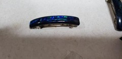Dichroic Glass Hair Clip / Barrette, various colors, 3″, NEW. Sold separately.