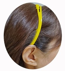 2 PCS Plastic Headband for Women Girls w/Comb Hairbands Stylish Hair Hold