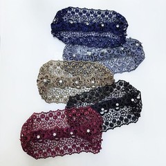 Lace Headbands for Women, 5Pcs Set Boho-chic Crystal & Pearl Embellished Wide…