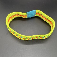 Under Armour Stretch Polyester Headband Green Red Blue Logo Geometric
