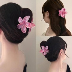 12 PC Flower Clip Claws Large Hawaiian Thick Hair Grip Strong Hold Nonslip Clips
