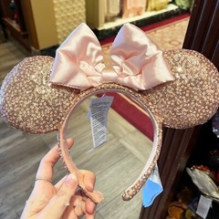 Loungefly Disney Parks Mickey Magical Bow Minnie Mouse Ears Bow Sequins Headband