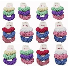 36pcs Elastic Shoelace Ponytail Hair Holder Scrunchies Hair Ties for Women Girl