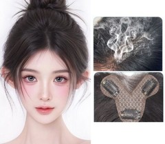 3.13″x4.3″Traceless Front Lace 100%Human Hair Hairline Topper Cover Head Top 10″