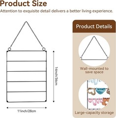 Storage for Women Girls,Claw Clip Hanger Home Decor for Wall,Door,Closet