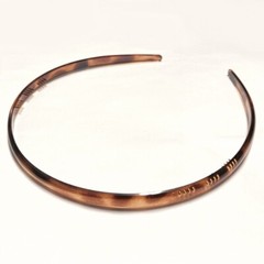 Hair Headband Teeth Toothed Lightweight Thin Tortoiseshell Print Made in France