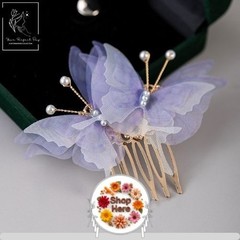 Bridal Pearl Hair Pins Floral Wedding Hair Stick Women Prom Party Hair Accessori