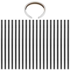 20Pcs Headband Teeth Strip, Anti-Slip Hair Bands Teeth Comb Self-adhesive Hea…
