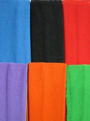 6 Headbands Continuous stretch Solid LOT Nylon 2 each Purple Turquoise Crimson