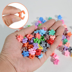 Mini Flower Hair Clip Flower Clips,Colorful Mini Hair Claw,For Women, Girls,Baby