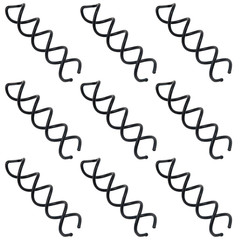 10pcs Spiral Bobby Pins Black Spiral Hair Pins Hair Bun Maker No Scratched Round