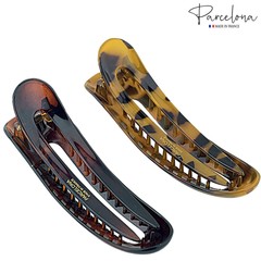 Parcelona French Oval Slider Large 4.75″ Celluloid Side Hair Claw Clips(2 Pcs)
