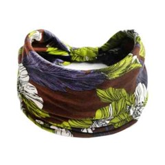 Bohemian Headbands for Women Cashew Flower Head Band Yoga Sports Hairband wide